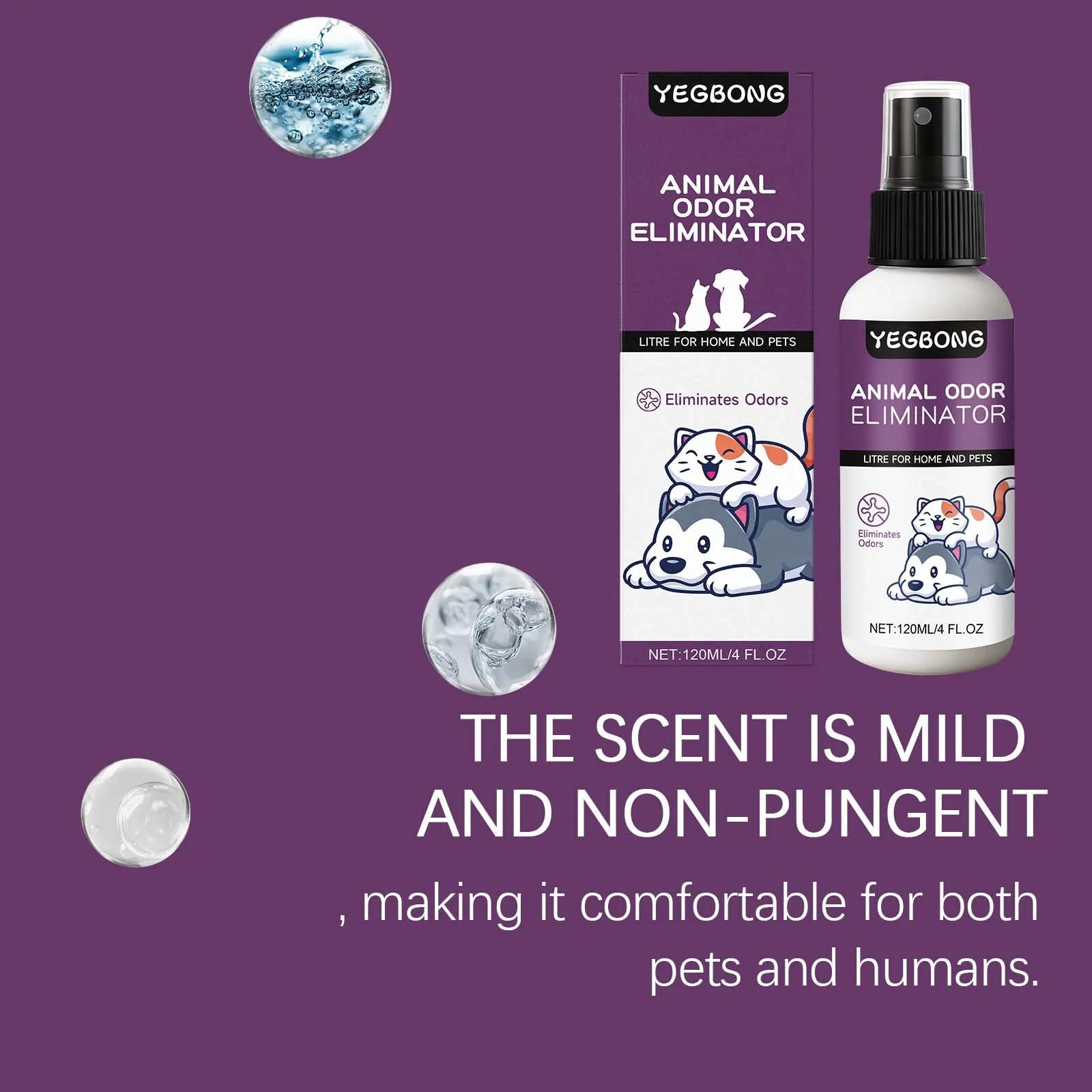 Pet deodorant spray