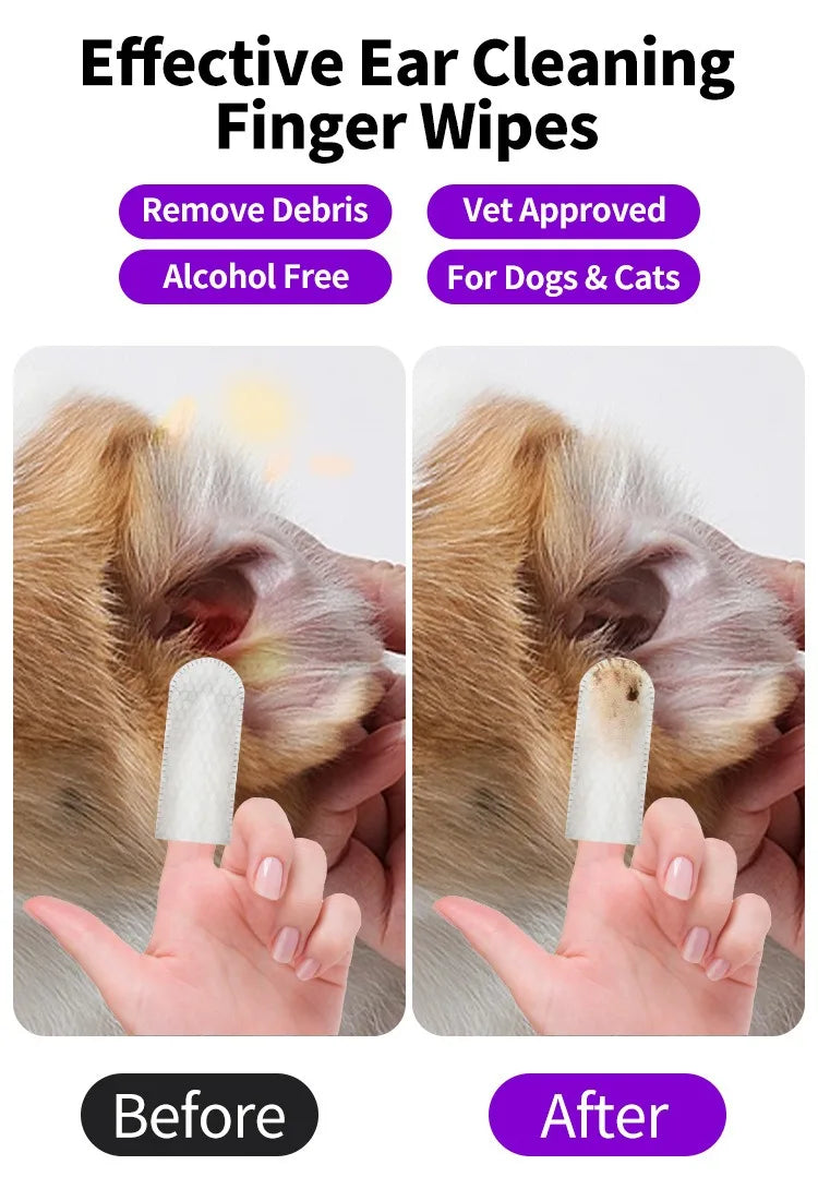 Ear cleaning wipes